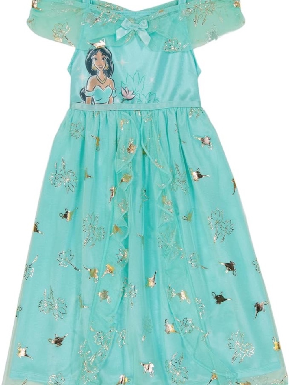 Disney Girls' Fantasy Gown Nightgown, JASMINE MAGIC, 3T
